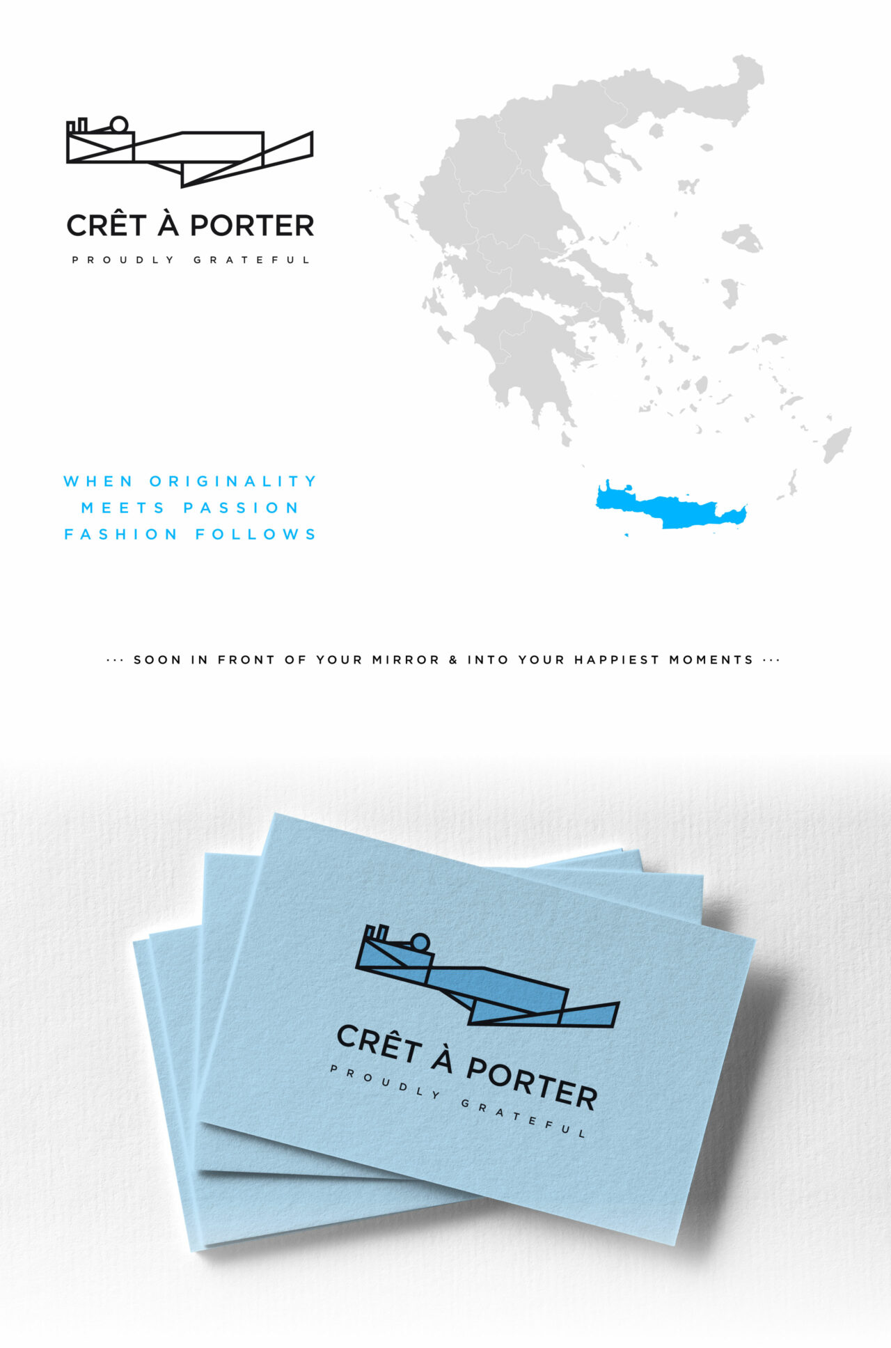 Crêt à porter Cretan apparel concept branding design by Plus Gravity