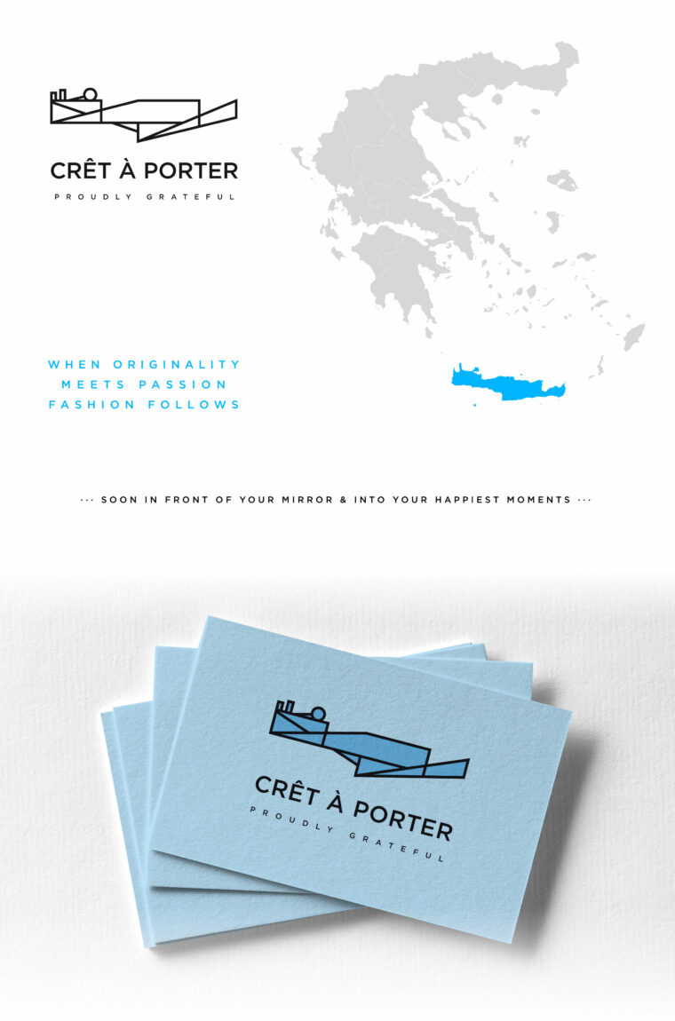 Crêt à porter Cretan apparel concept branding design by Plus Gravity