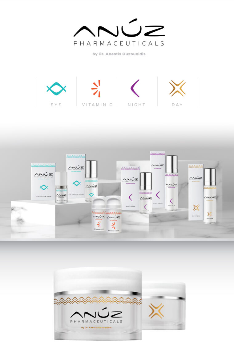 Branding system and packaging design for ANUZ pharmaceuticals