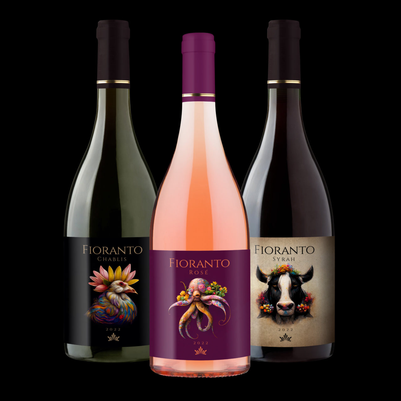 Fioranto wine labels design